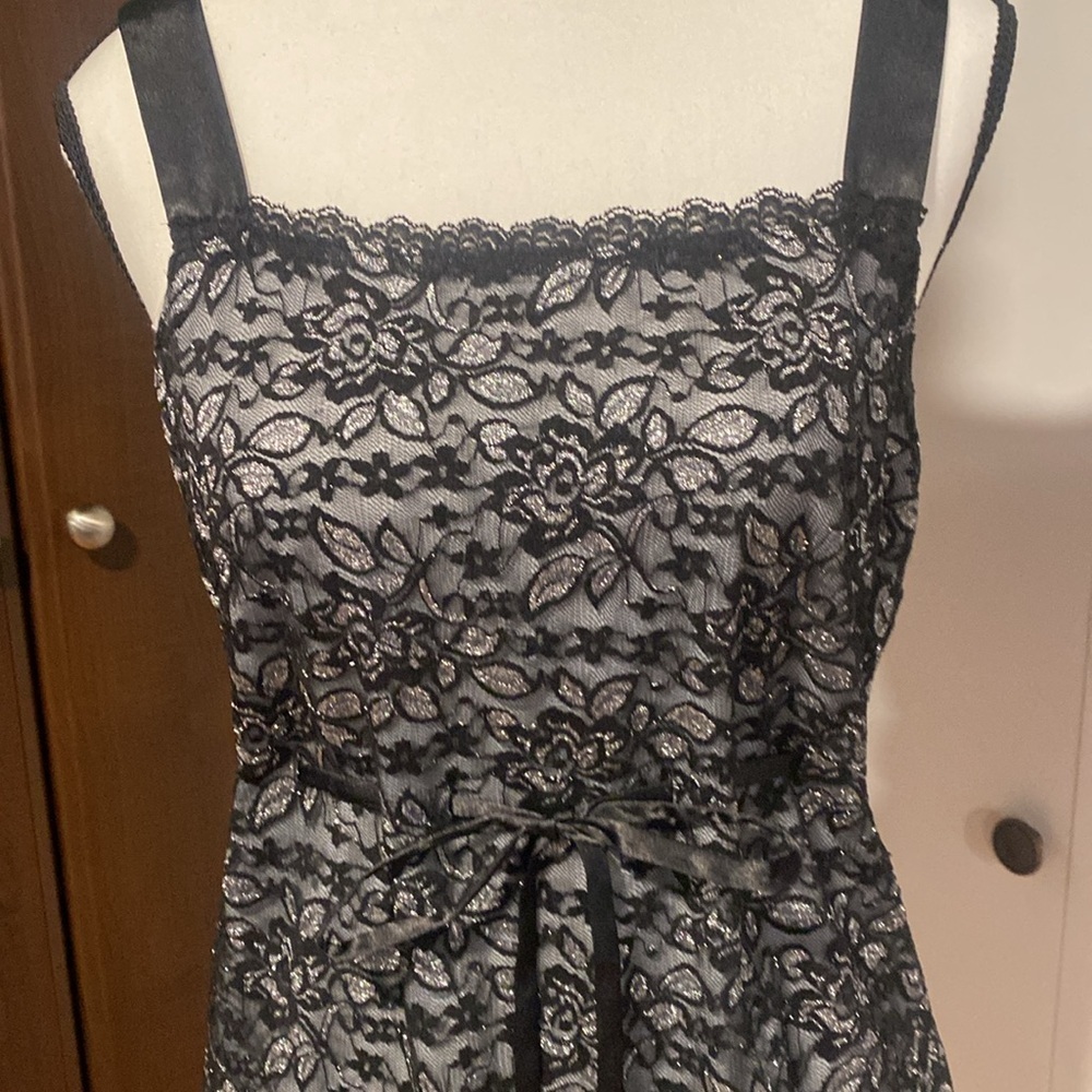 Black & Silver Lace Camisole - Picture 2 of 8